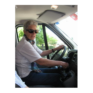 Catherine au volant