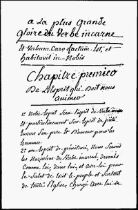 début de la Règle sablaise